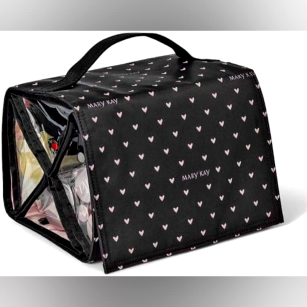 Mary Kay Black Bag with Pink Heart Design